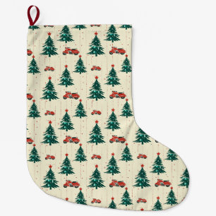 Red Motorcycle Mantel Christmas Surprise Large Christmas Stocking