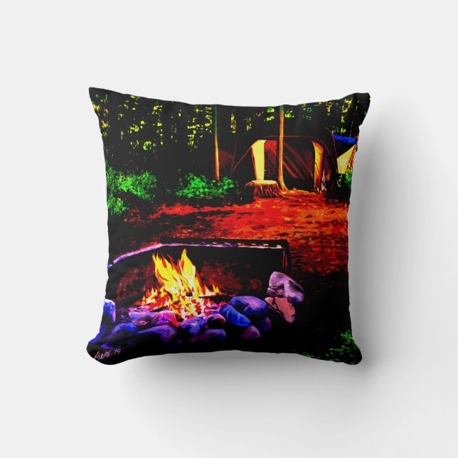 Red Mountain Campground No.5 Cushion (Front)