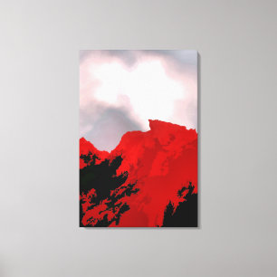 RED MOUNTAIN CANVAS PRINT