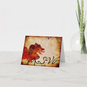 Red Mountain Flower Beautiful RSVP Card