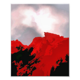 RED MOUNTAIN PHOTO PRINT