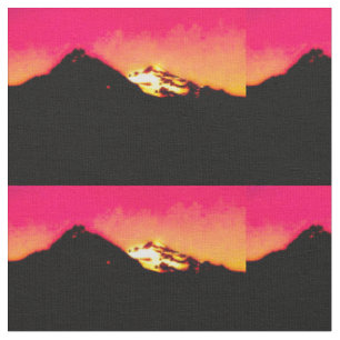 Red Mountain Sunset Fabric