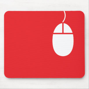 red mouse icon mousepad