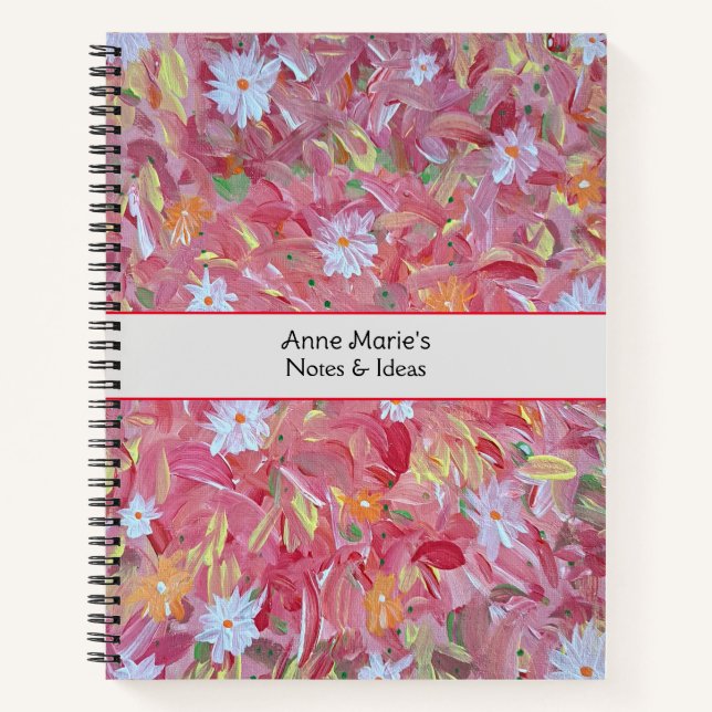 Red Mulberry Personalised Notebook (Front)