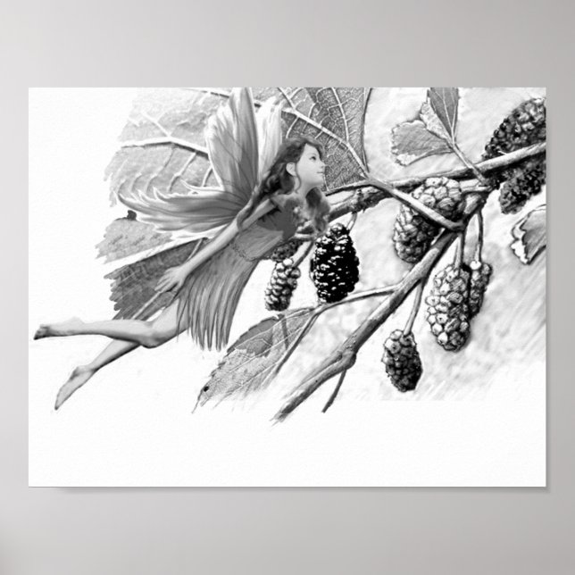 Red Mulberry Tree Fairy Poster (Front)