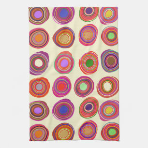 Red Multi-colour Kitchen Towel