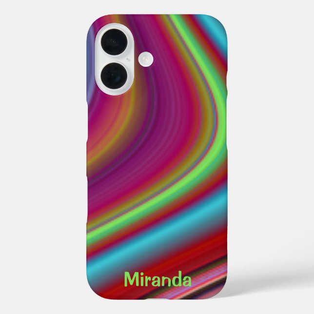 Red Multicolor Line Pattern  Case-Mate iPhone Case (Back)