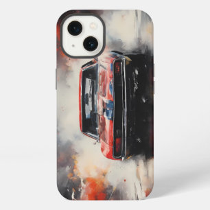 Red Muscle Car head on iPhone 13 Case