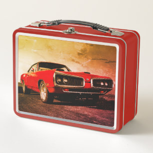 Red Muscle Car Lunchbox
