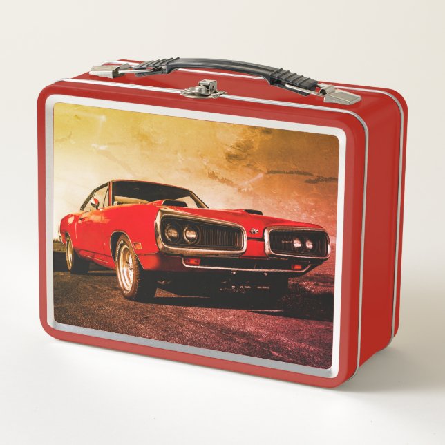 Red Muscle Car Lunchbox (Front)