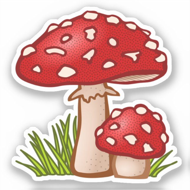 Red Mushroom Cartoon  (Front)