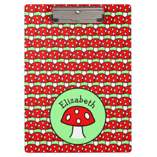 Red Mushroom Clipboard