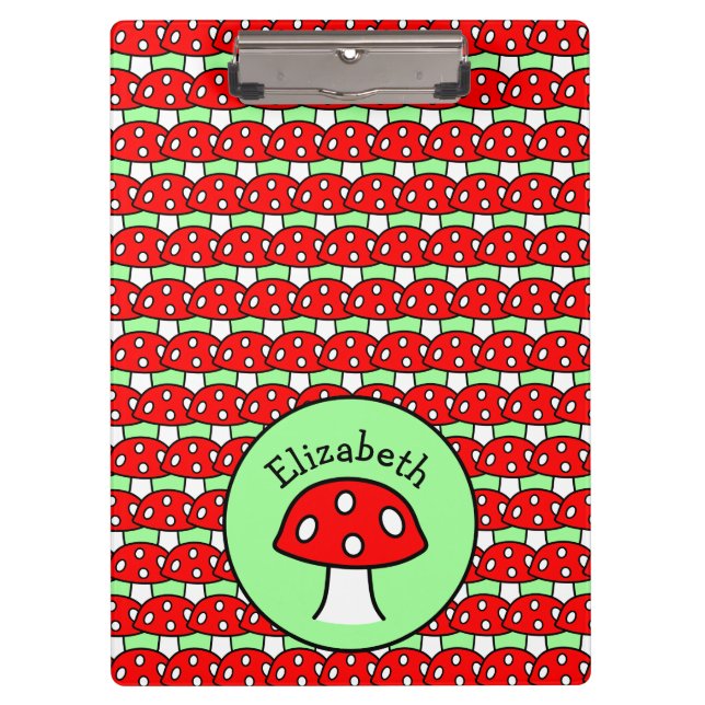 Red Mushroom Clipboard (Front)