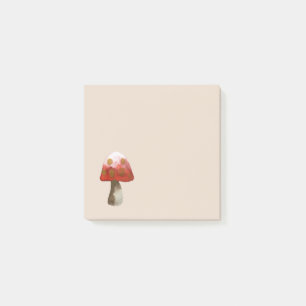 Red Mushroom Toadstool magic Post-it Notes