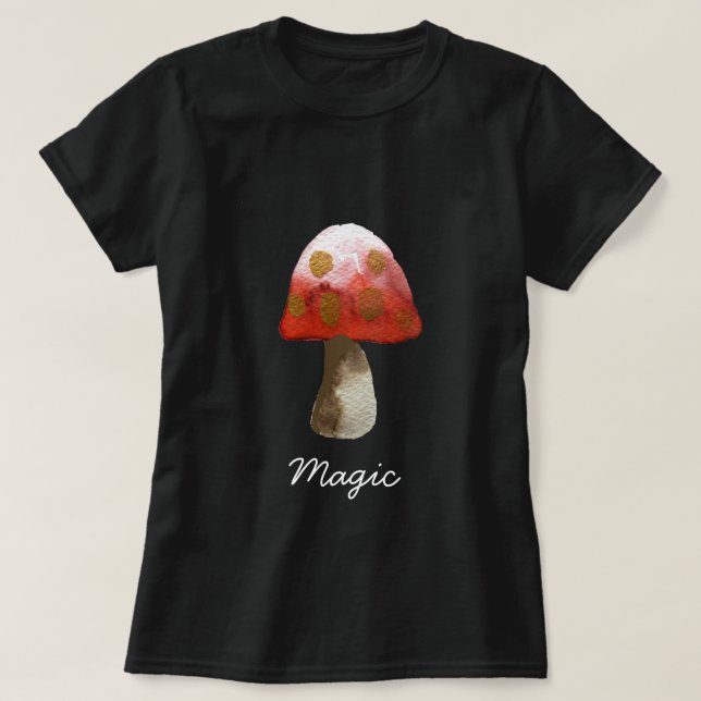 Red Mushroom Toadstool magic T-Shirt (Design Front)