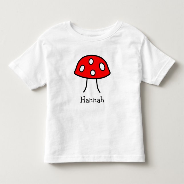 Red Mushroom Toddler T-Shirt (Front)