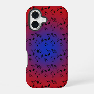 red music blue moon iPhone 16 case