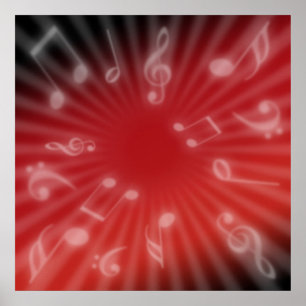 Red Music Poster