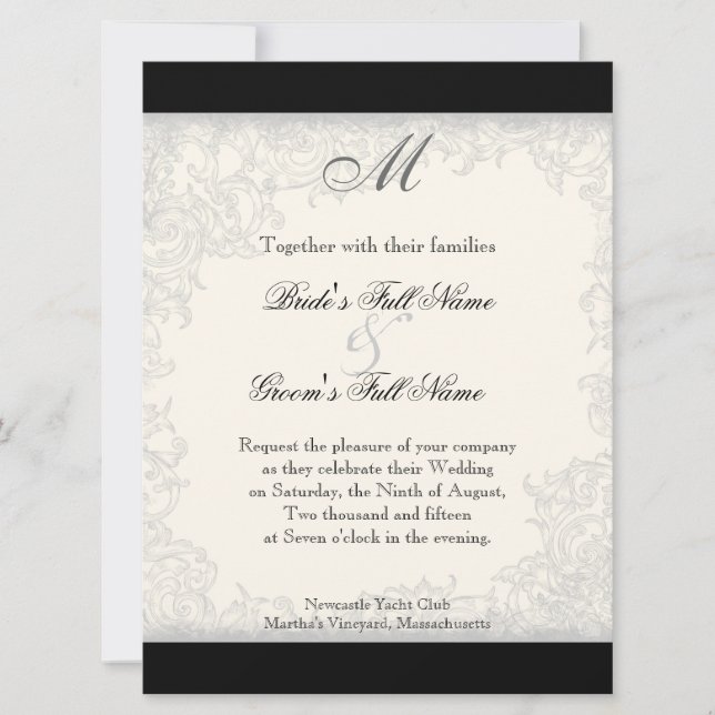 Red n White Striped Tulip - Wedding Invitation (Front)