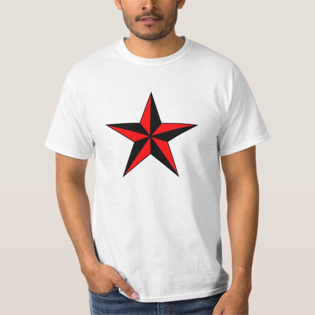 Red Nautical Star Custom Shirts (Front)