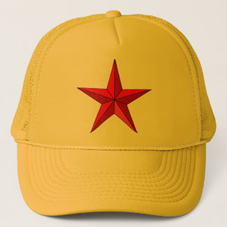 Red Nautical Star Trucker Hat