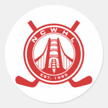 Red NCWHL Stickers