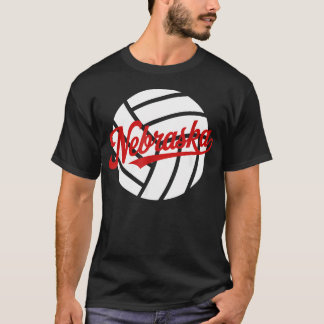 Red Nebraska Volleyball T-Shirt
