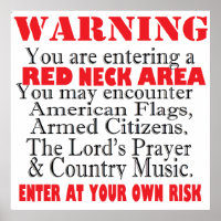 Red Neck Area Warning