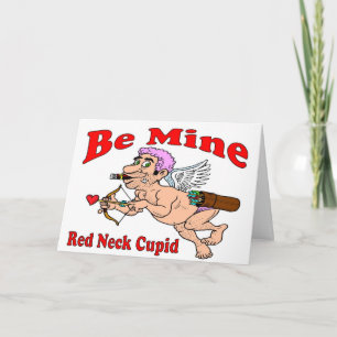 Red Neck Cupid Holiday Card
