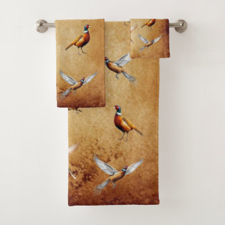 Red-neck Pheasant Bathroom Towel Set