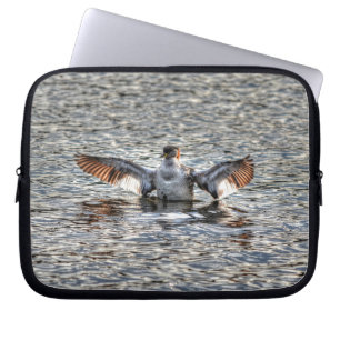 Red-necked Grebe for Wildlife & Bird-lovers Laptop Sleeve