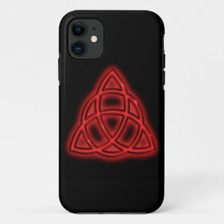 Red Neon Triquetra Case-Mate iPhone Case