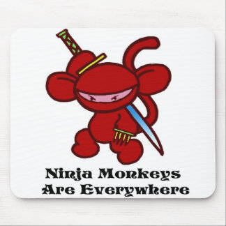 Red Ninja Claw Mouse Pad