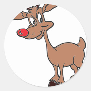 Red Nose Classic Round Sticker