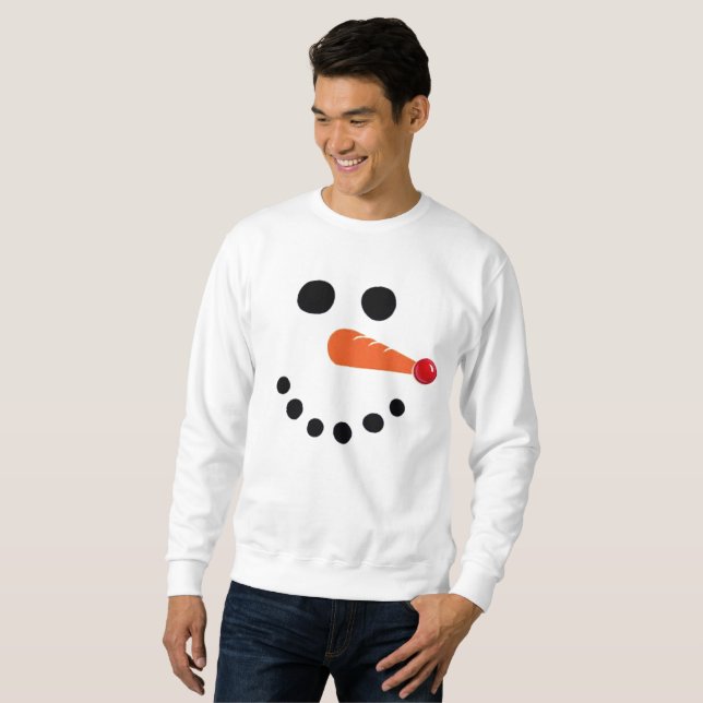 Red Nose Snowman Sweatshirt (Front Full)