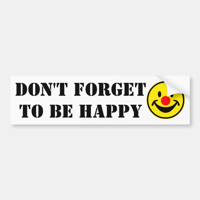 Red Nose - yellow + your ideas Bumper Sticker (Front)