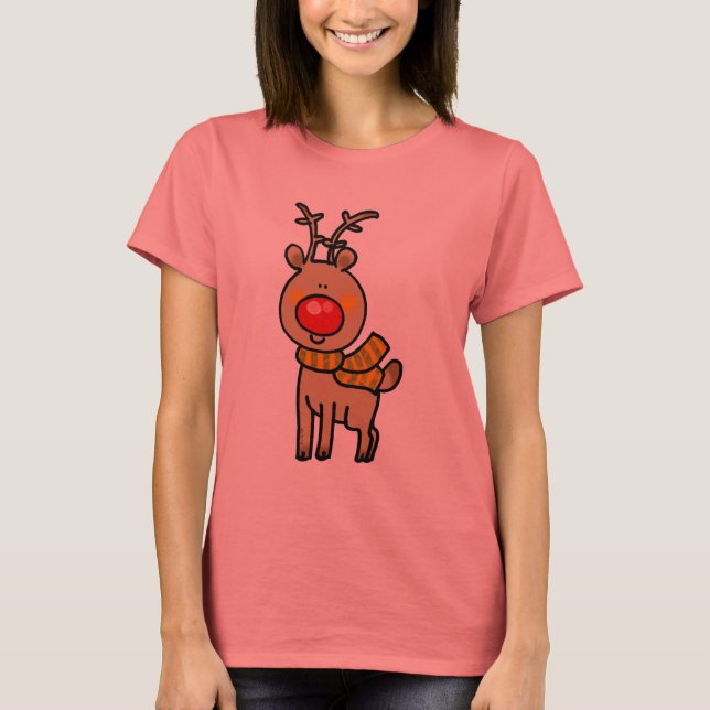 Red-nosed reindeer T-Shirt (Front)