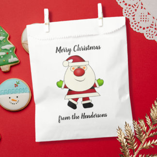 Red-Nosed Santa Favour Bags