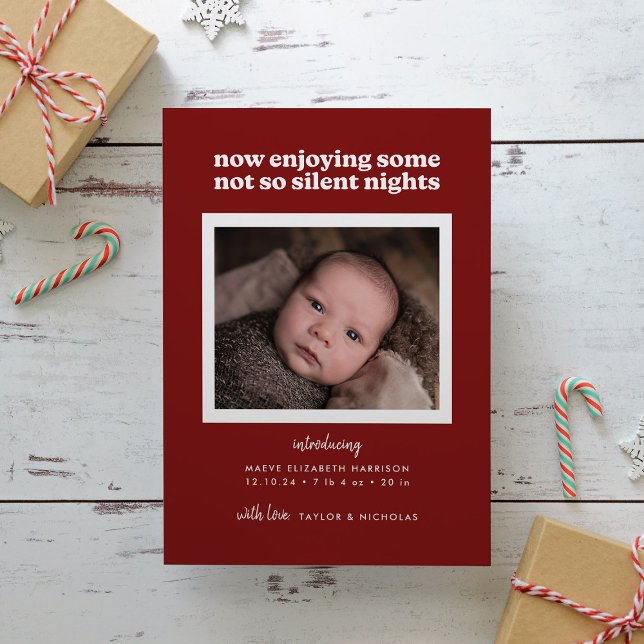 Red Now Enjoying Some Not So Silent Nights Holiday Card (Creator Uploaded)