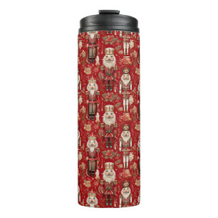 Red nutcrackers pattern Christmas Thermal Tumbler