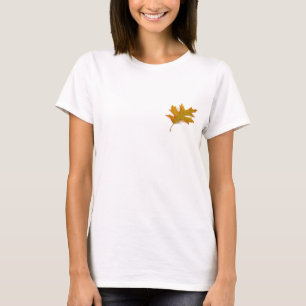 Red Oak Leaf T-shirt by Petr Kratochvil