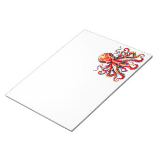 Red Octopus Notepad