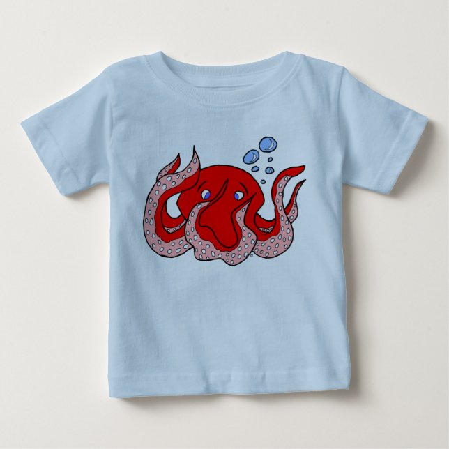 Red Octopus T-Shirt (Front)
