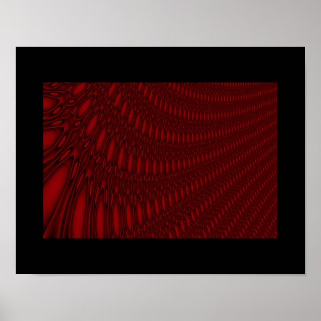 Red Octopus Tentacles Poster (Front)