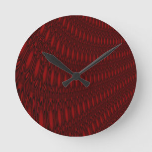 Red Octopus Tentacles Wall Clock