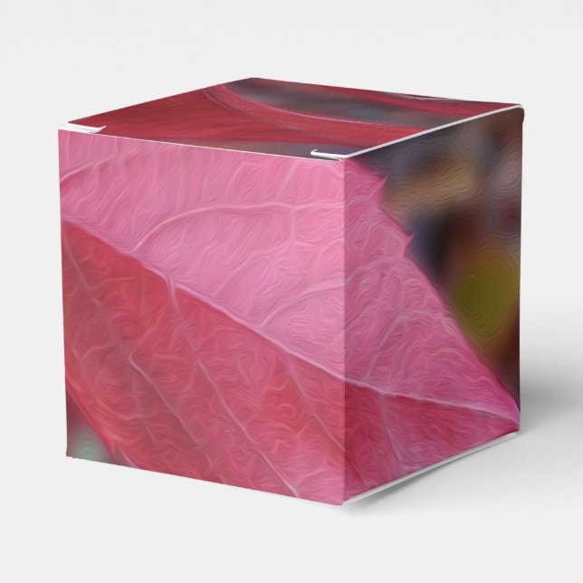 Red of autumn favour box (Front Side)