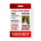 Red Official Service Animal Custom Photo ID