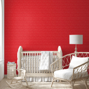 Red oil painted wallpaper