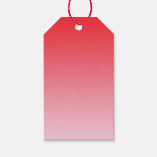 Red Ombre Gift Tags (Front)