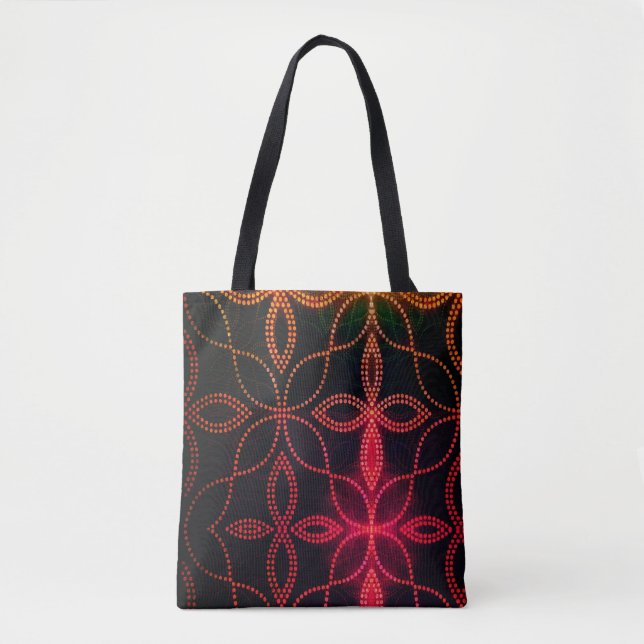 Red on black Tote (Front)